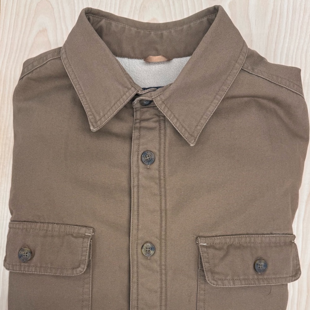 Woolrich Tan Button-Up Shirt Jacket